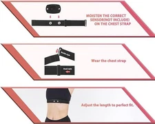 Heart Rate Monitor Chest Replacement Strap Compatible with Polar H10 H9 ]