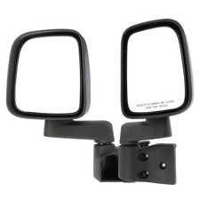 For 2003-2006 Jeep Wrangler Tj Lh Rh Side Black Foldaway Manual Mirrors For 2003-2006 Jeep Wrangler Tj Lh Rh Side Black Foldaway Manual Mirrors