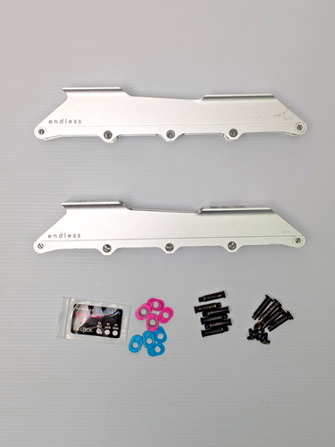 Endless Arc 165 Frames, Silver, 5-wheel wizard rockered inline skate frames