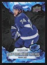 2021-22 Upper Deck Ice Sean Day #/1299 RC Rookie #165 Card. rookie card picture
