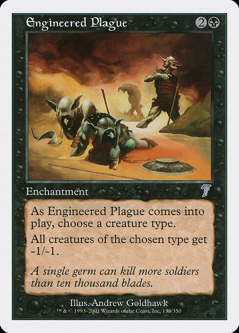Engineered Plague NonFoil Seventh Edition 133 NM MTG