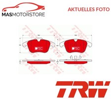 SATZ BREMSBELÄGE BREMSKLÖTZE VORNE TRW GDB1683DTE A FÜR VOLVO V70 III,V60