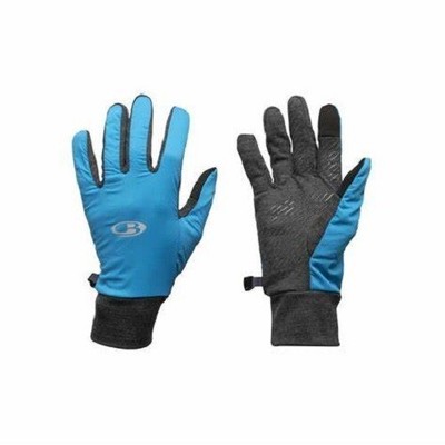 Icebreaker Tech Trainer Hybrid Gloves Sports Blue/Dark Gray Unisex Adults Size M