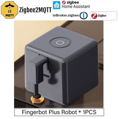 Tuya Zigbee Fingerbot Plus Smart Button Taster Schalter ZHA IoBroker  Alexa Home
