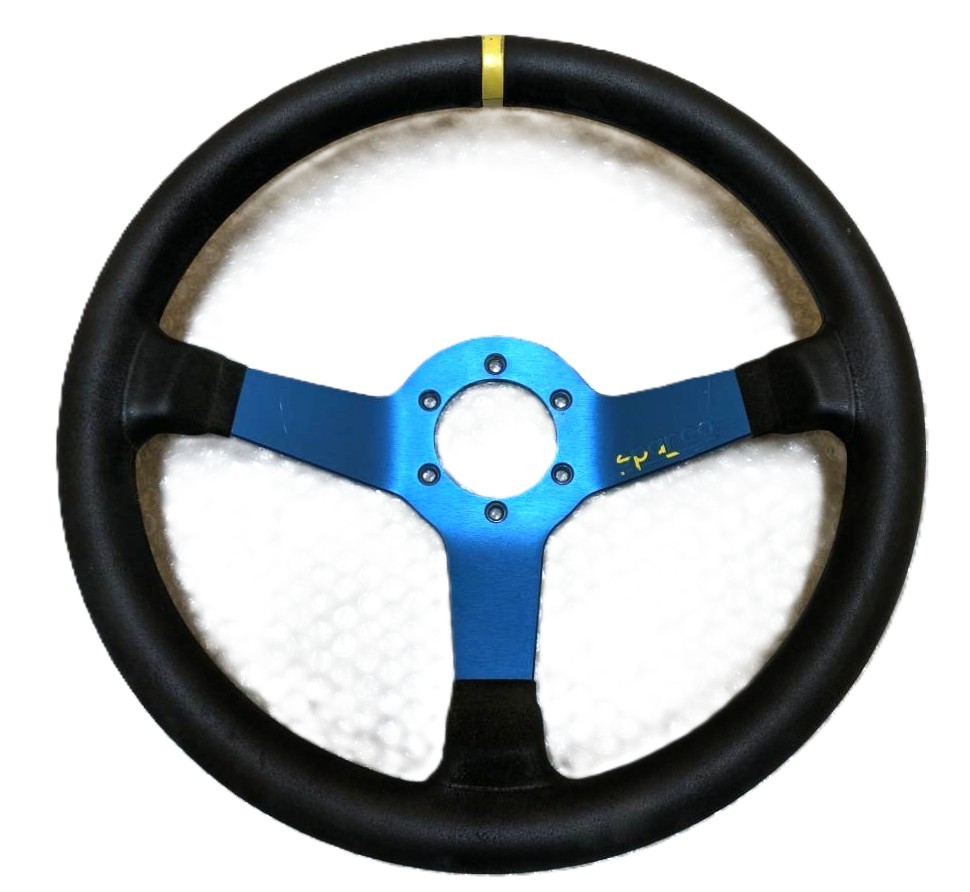 SPARCO MONZA Steering Wheel 350mm Suede Blue Semi-Deep World