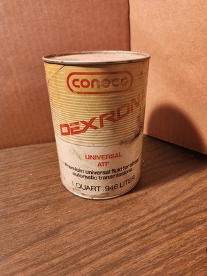 VINTAGE ADVERTISING CONOCO ONE QUART OIL CAN FULL  