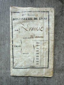 French Soldier Livret Service Record Book 1863-65 40th Infantry France