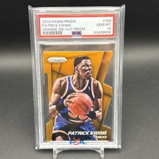 2014 Panini Prizm Orange Die Cut 16/139 Patrick Ewing PSA 10 GEM MT COLOR MATCH