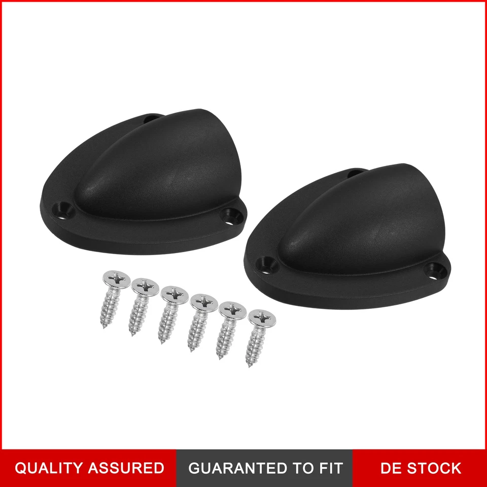 X AUTOHAUX 2.48"x2.28" Marine Abdeckung Clam Shell Vent Draht Abdeckung Schwarz