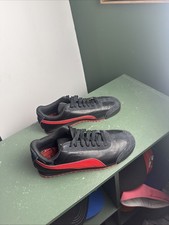 Puma Roma Classic Black And Red Kids Size 6C