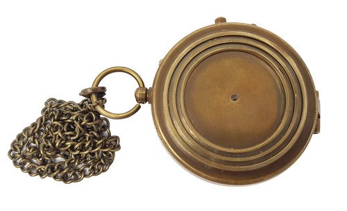 Brass Compass Nautical Pocket Backpacking Compass Leather Case Vintage Campin... - Picture 7 of 8