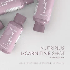 Nutriplus L-Carnitine Shot with Green Tea 15 Sachets (50ml Each)