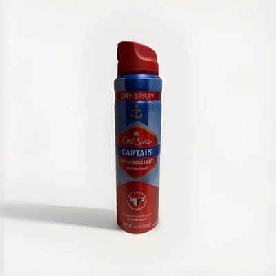Old  Spice CAPTAIN Antiperspirant Dry Spray -Bergamot-4.3oz  DISCONTINUED