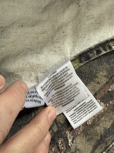 CARHARTT Mossy Oak Camo Quilt Lined Bib Overalls Youth Size 14 EUC!!! - Picture 15 of 19