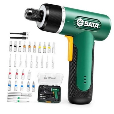 3.7V Electric Screwdriver, 30 Driver Bits, Cordless Power Screwdriver with