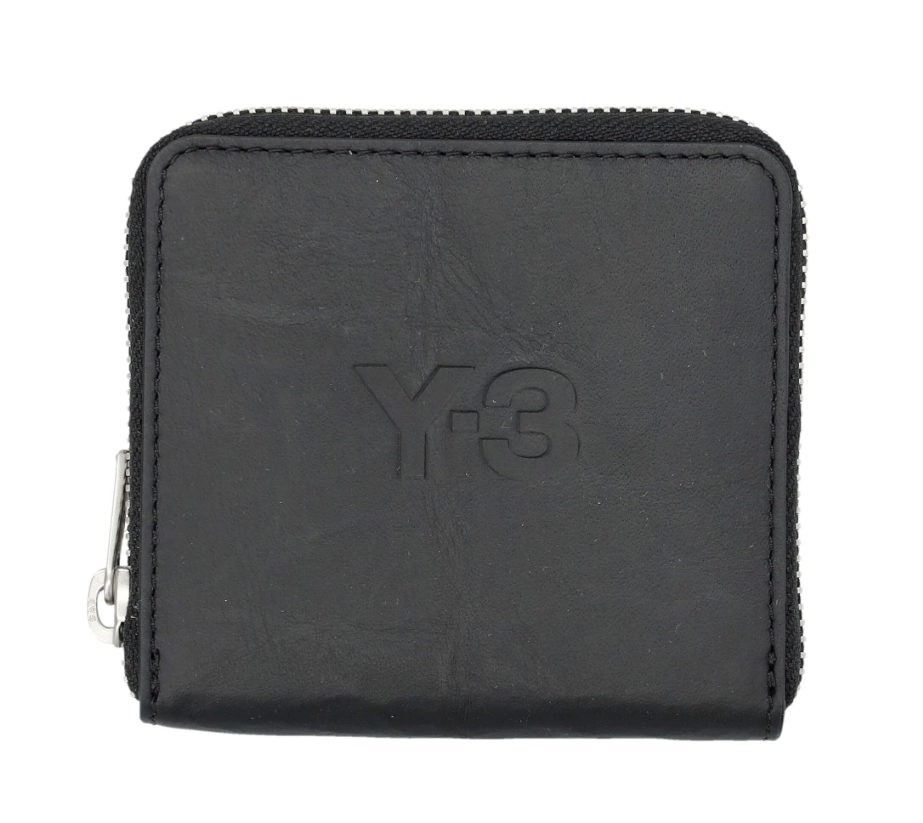 Y-3 財布 ブラック adidas Y-3 Crinkle Leather Wallet Unisex Lifestyle Casual Coin
