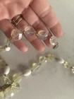 Antique Opalescent Glass Choker Necklace Unique Look — photo 5