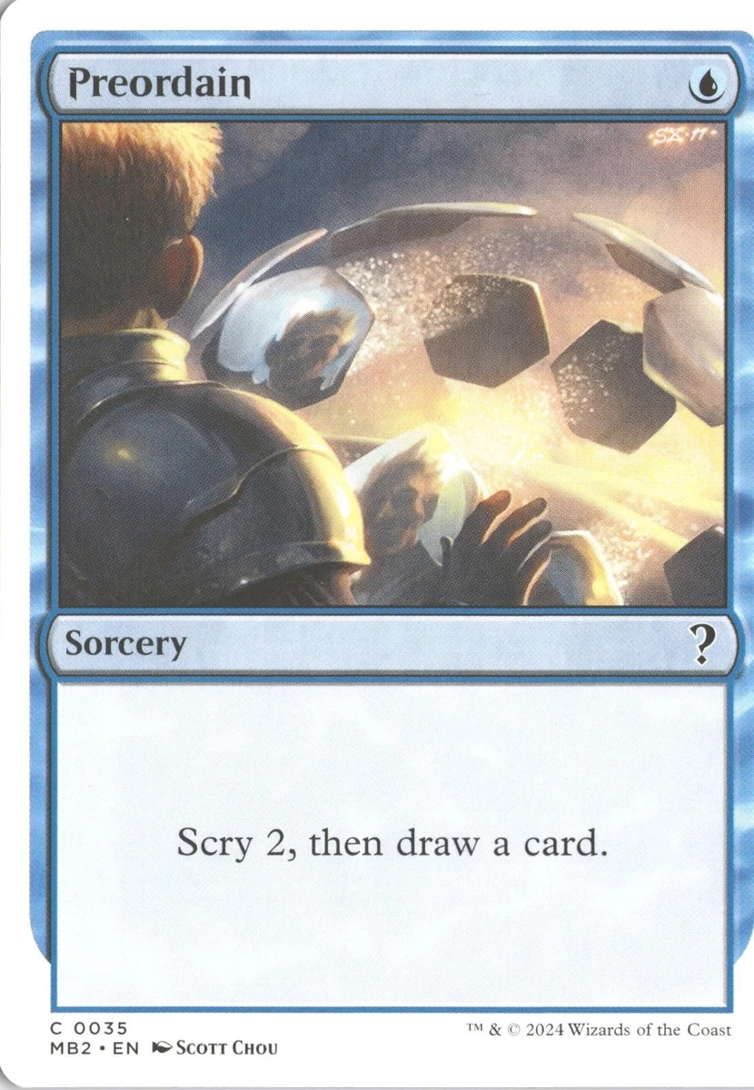 Preordain Foil Magic: The Gathering Individual Trading Card Games