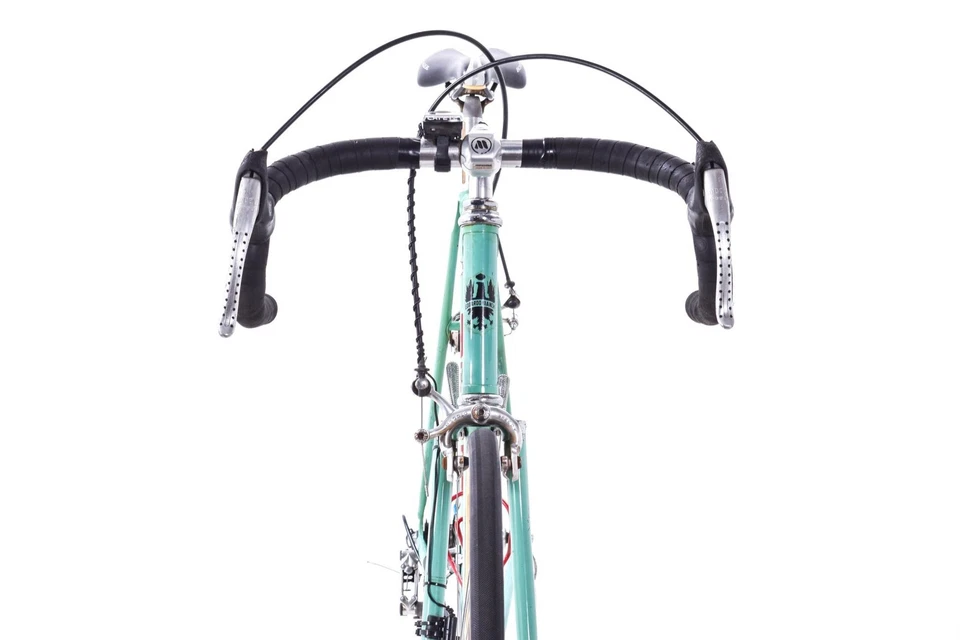 Bicicleta de Carretera USADA 1970 Bianchi Campione d'Italia 57 cm Acero Nuovo Record Celeste Foto 4 de 4