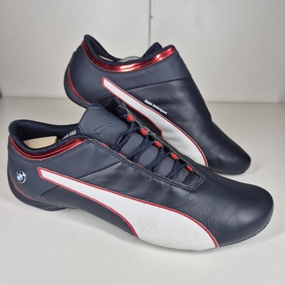 Puma BMW MS Future Cat S2 Navy Blau Weiß Rot Schnürschuhe Herren Rennschuhe UK 10,5