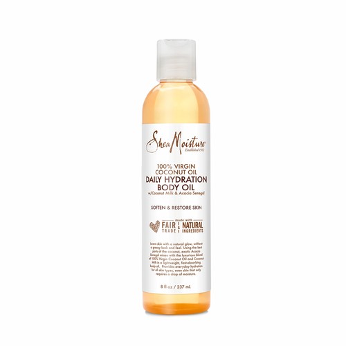 Sheamoisture Hydration Body Oil for Dry Skin Virgin Coconut Oil Paraben Free 