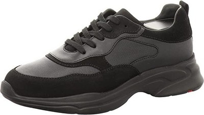 LLOYD Sneaker Herren Gr. 46 NEU Schwarz Leder Schuhe Premium mit Karton
