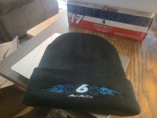 Mark Martin 6 Nascar Black Stocking Cap Hat BEANIE NEW
