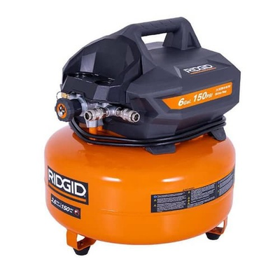 #ad #ad RIDGID 6 Gal. 150 PSI Portable Electric Pancake Air Compressor $108.99