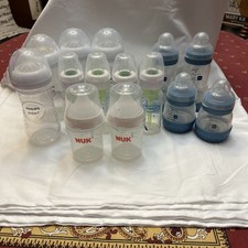 Baby Bottles Lot Of Fourteen Plastic New Mam Nuk Dr. Brown  s Philips Avent