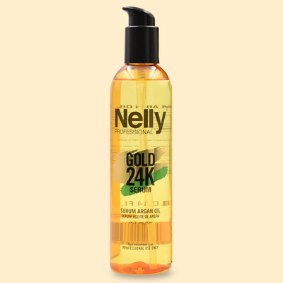 Nelly Gold 24K Argan Oil Serum   10.14 oz, Radiant Shine & Smoothness