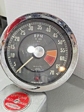 Mg Mgb Jaeger Mechanical Tachometer Rn231201 With Bracket Looks Complete.