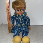Vtg Mrs Beasley Doll 1967 By Mattel No Talk Needs Cleaning W/ Glasses Cord Pulls