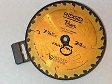 RIDGID 7-1/4 in Titanium Coating, 24 teeth Carbide Tipped Circular Saw Blade