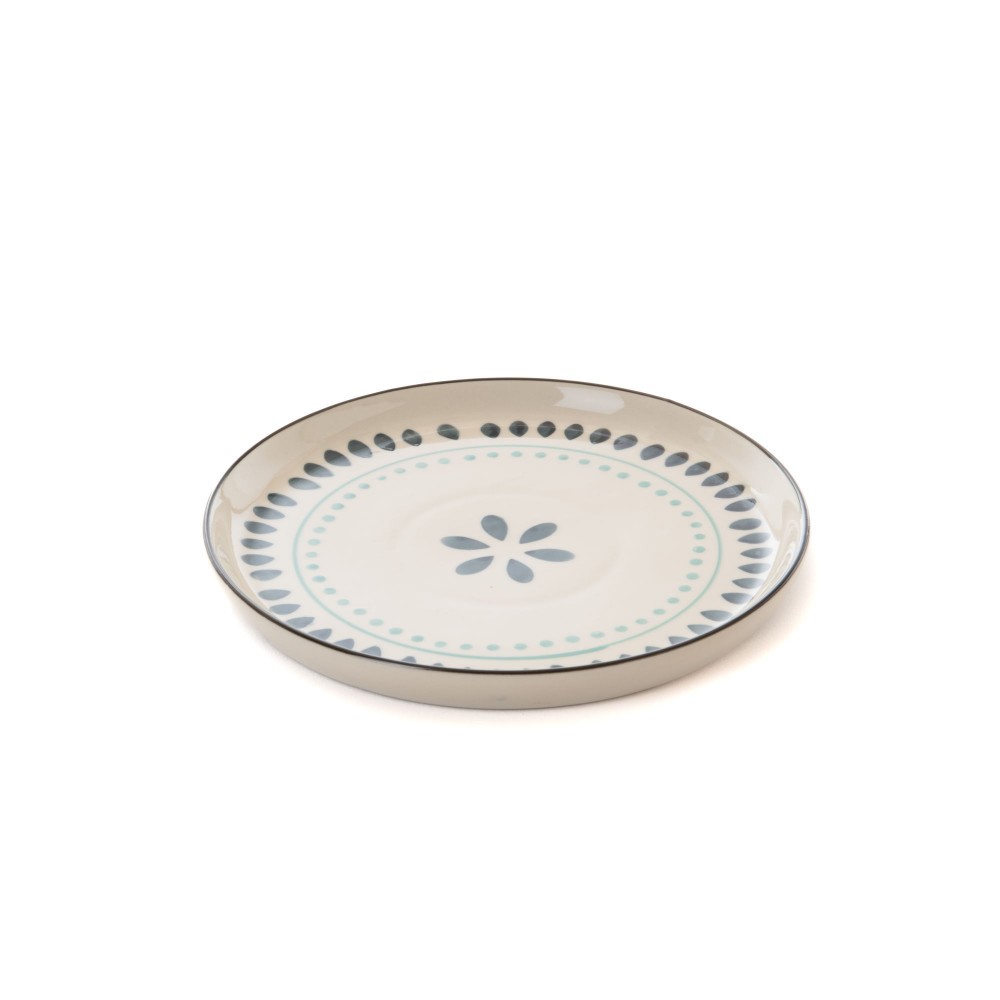 Assiette à dessert Peluso grès 21cm résistante lave-vaisselle