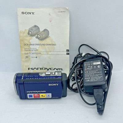 Sony Handycam DCR-SX44 With Battery Charger and Manual  Tested And Works Great!