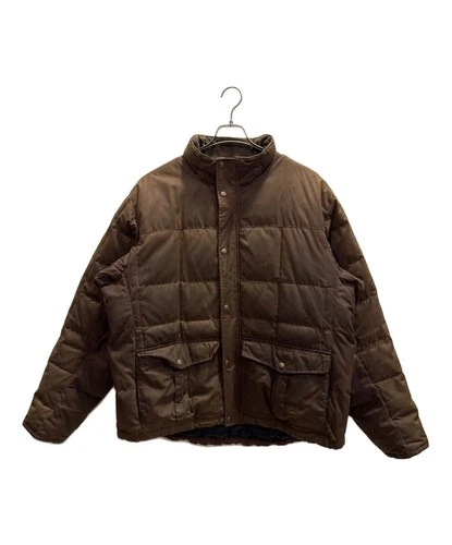 L.L.Bean Goose Down Oiled Cotton Down Jacket Men's Size XL Brown - product listing photo