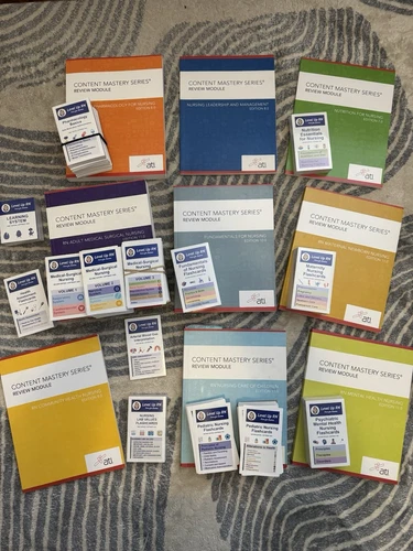 Level Up RN flashcards and ATI review Model Books Complete Set
