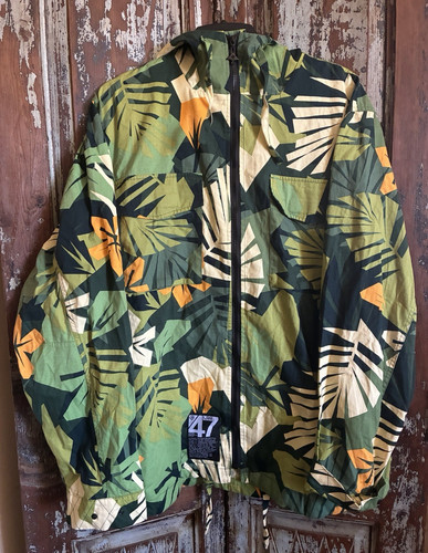 New LRG Lifted Research Group Jacket Mens 2XL Camouflage Hooded Blemishes