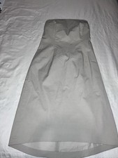 NWT ~ J. Crew  Sleeveless Strapless Cement Color Dress w/Boning Ladies Sz 2