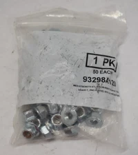 Med-Strength 5/16"-18 Flange Nylon Insert Lock Nuts No Serration 18-8 50 Pack