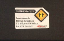 G 1064 C&C 3119 SCHEDA TELEFONICA Telecom USATA “SUPERLINEA ISDN”.