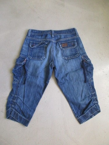 Pantacourt bermuda en jean femme Meltin Pot modèle Reby Taille 38 ( W27 ) - Picture 2 of 4