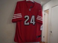 JORDAN MASON  # 24  SF 49ERS  Nike Men's  RED Jersey   xL