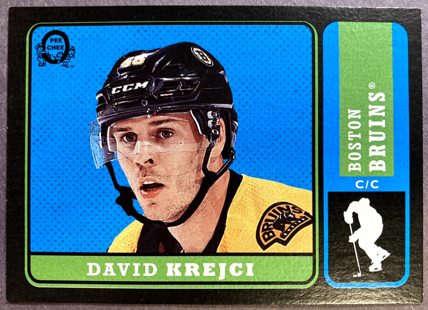 2018-19 OPC Retro Black Parallel #265 David Krejci Boston Bruins #/100