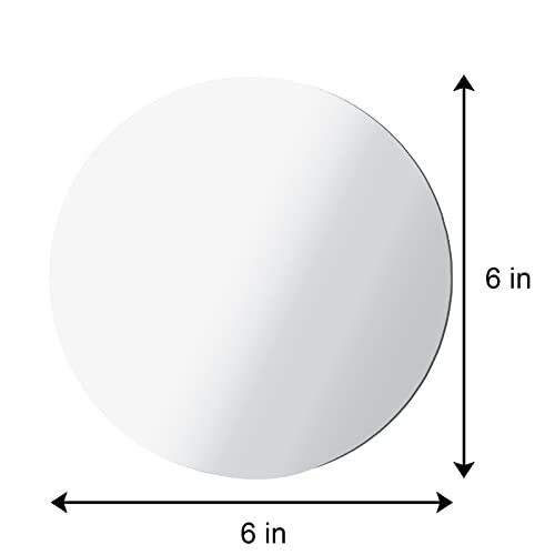 30PCS Round Mirror Tiles 6 Inches Round Mirrors Trays Glass Mirror Circles - Bild 2 von 6