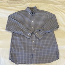 Daniel Cremieux Signature Collection Men  s Plaid Button Down Long Sleeve Size M