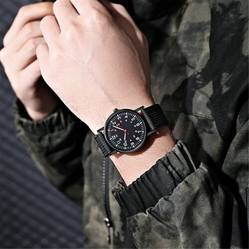 Men's Sleek Minimalist Fashion Watch Gift Quartz Leather Watch With Simple Dial  - Picture 1 of 18
