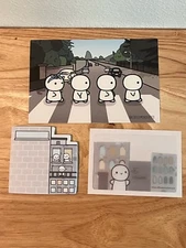 The Coffee Monsterz Co 2024 Q1 City Buildings Lot- Sticky Notes, Adhesive Pocket