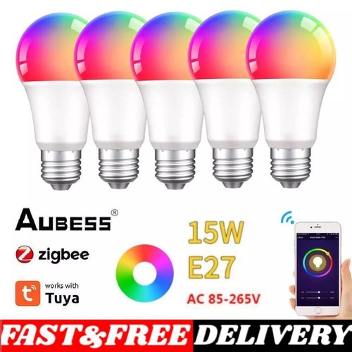 E27 Zigbee3.0 Smart Light Bulb RGB+CW9-18W Smart Life-APP for Alexa&Google Home - Picture 3 of 19