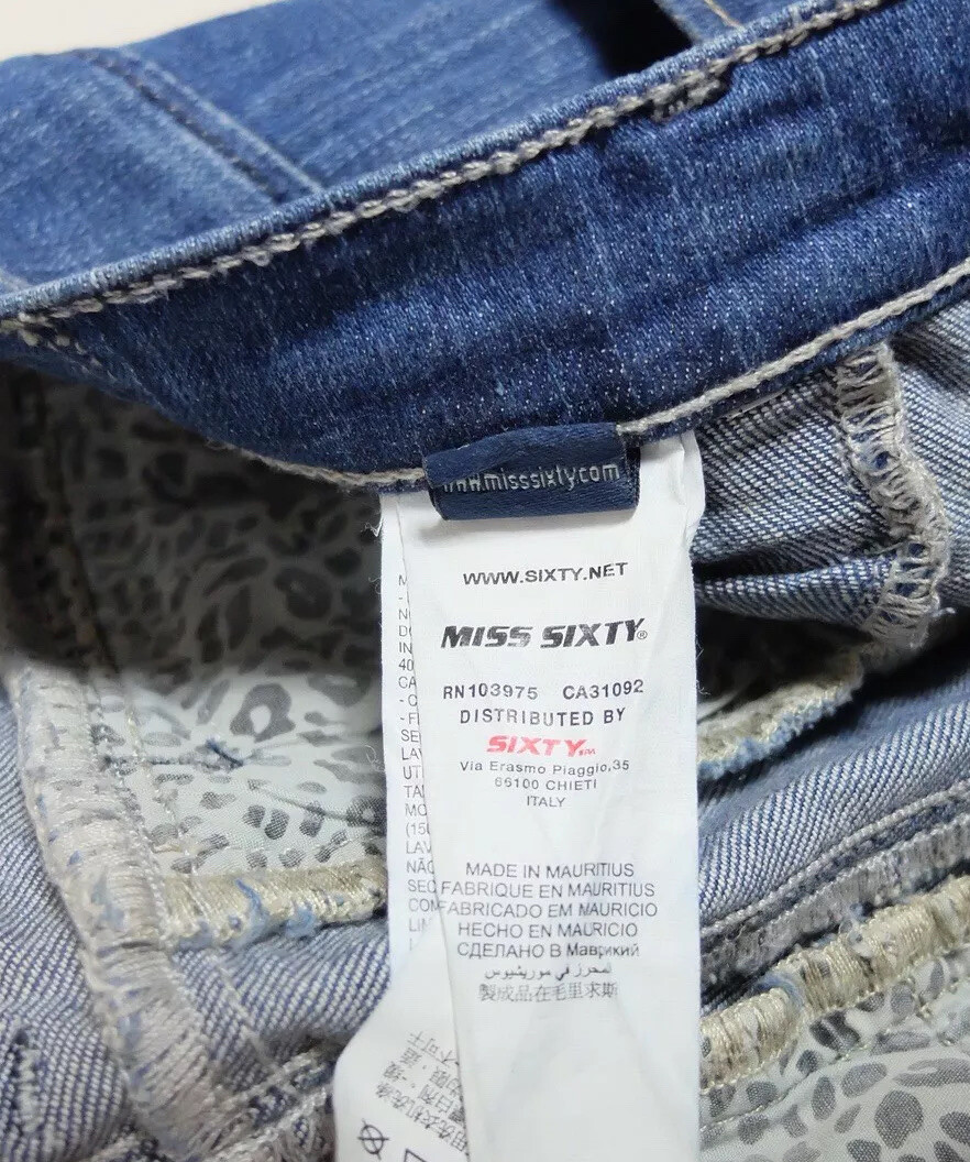 Miss Sixty Blue Alex Low Rise Jeans 